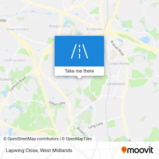 Lapwing Close map