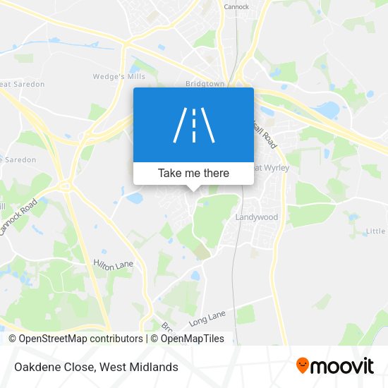 Oakdene Close map