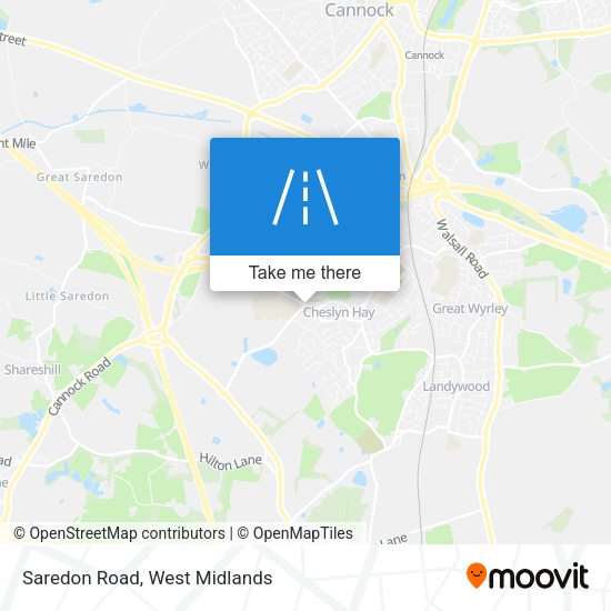 Saredon Road map