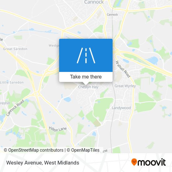 Wesley Avenue map