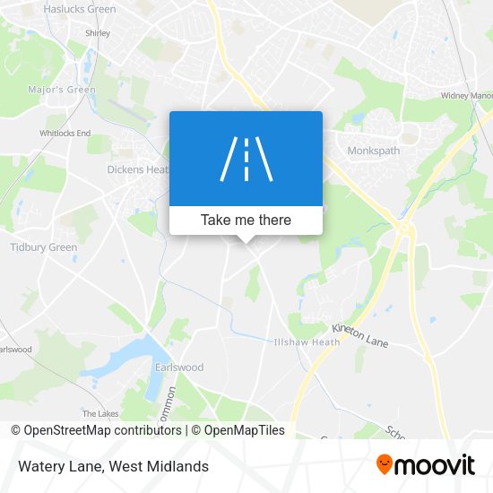 Watery Lane map