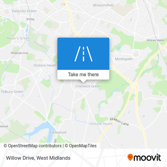 Willow Drive map