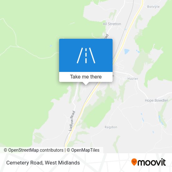 Cemetery Road map