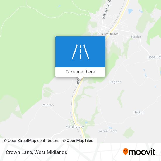 Crown Lane map