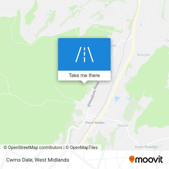 Cwms Dale map