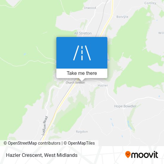 Hazler Crescent map