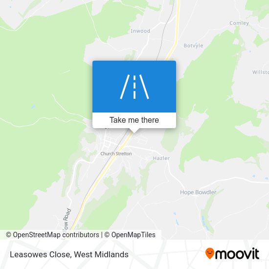 Leasowes Close map