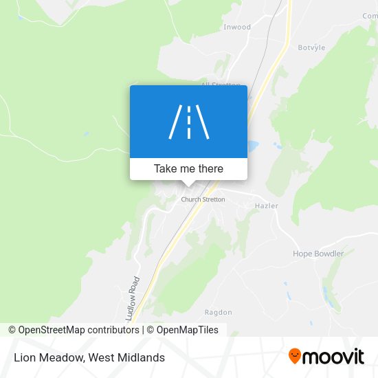 Lion Meadow map