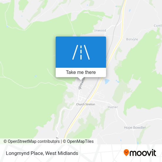 Longmynd Place map