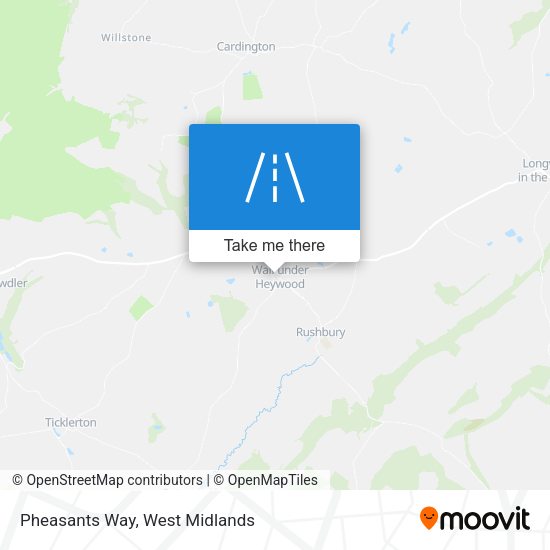 Pheasants Way map