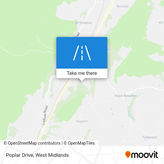 Poplar Drive map