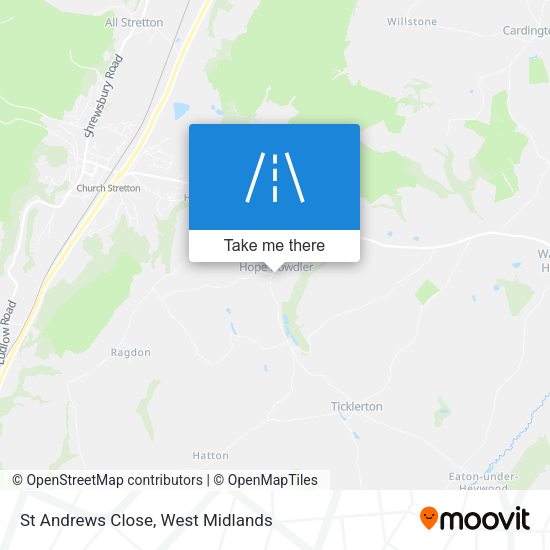 St Andrews Close map