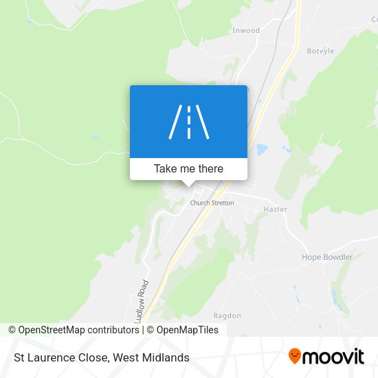 St Laurence Close map