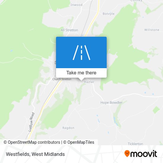 Westfields map