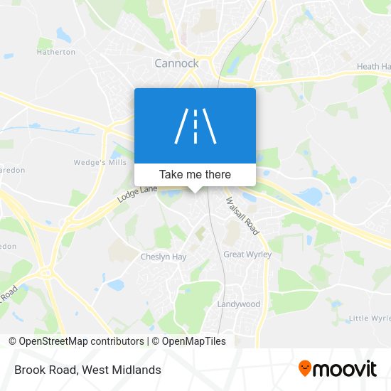 Brook Road map