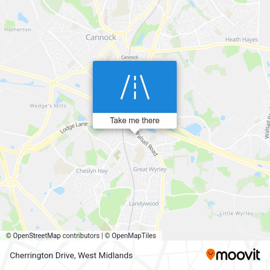 Cherrington Drive map