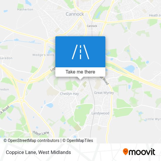 Coppice Lane map
