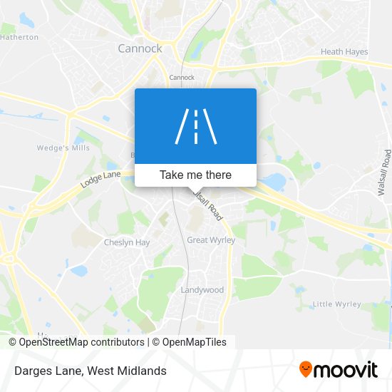 Darges Lane map