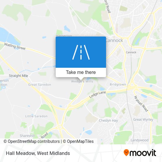 Hall Meadow map