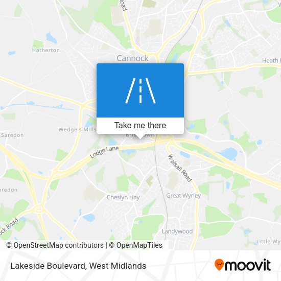 Lakeside Boulevard map