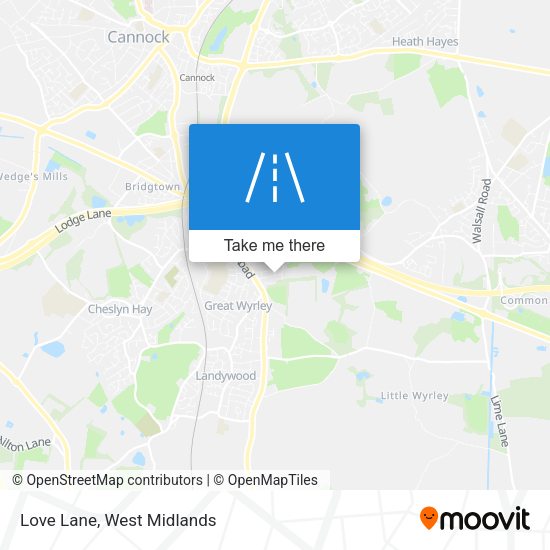 Love Lane map