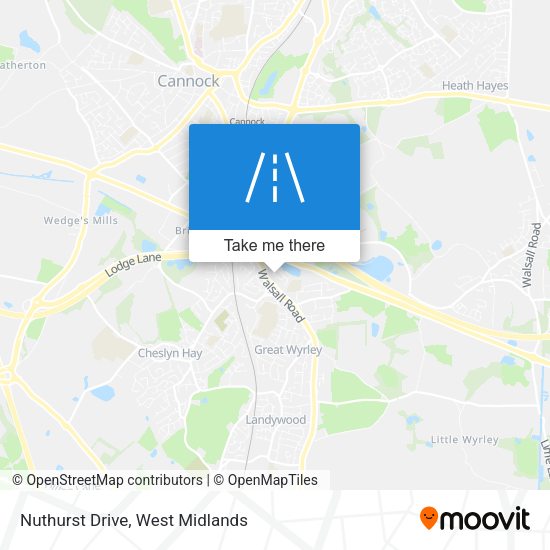 Nuthurst Drive map
