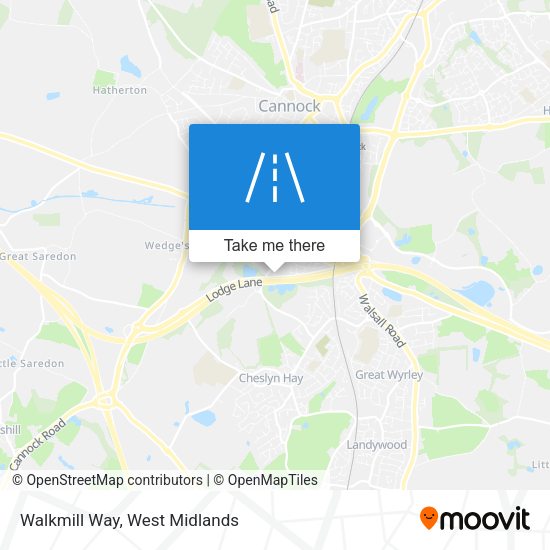 Walkmill Way map