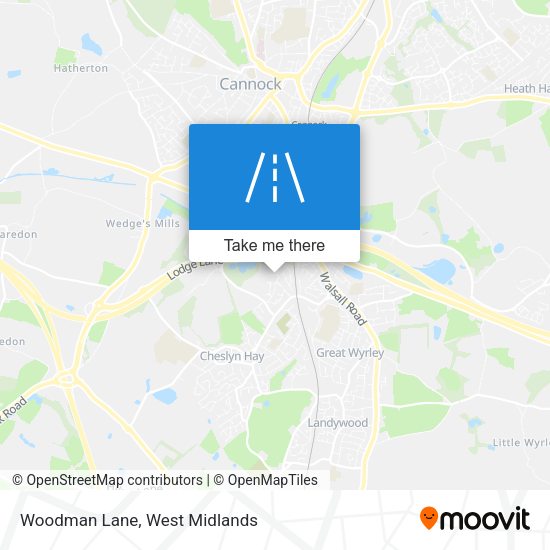 Woodman Lane map