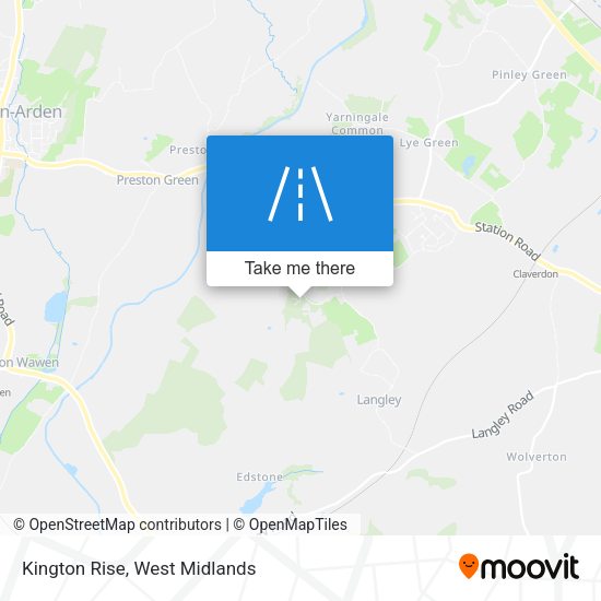 Kington Rise map