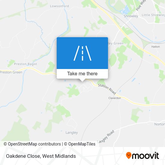 Oakdene Close map