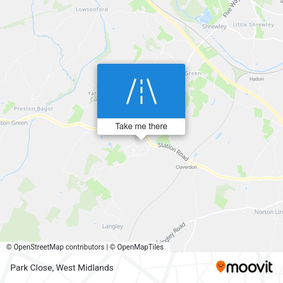 Park Close map