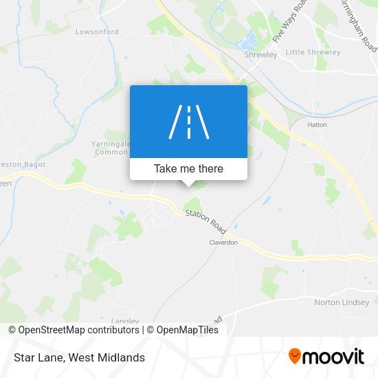 Star Lane map