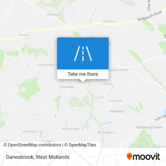 Danesbrook map
