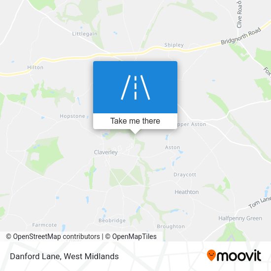 Danford Lane map