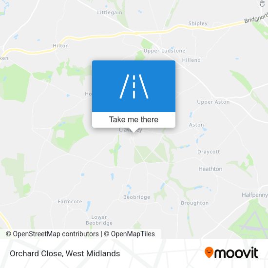 Orchard Close map
