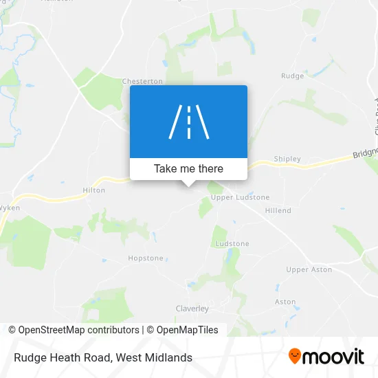 Rudge Heath Road map
