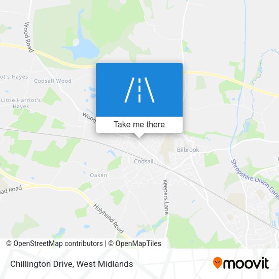Chillington Drive map