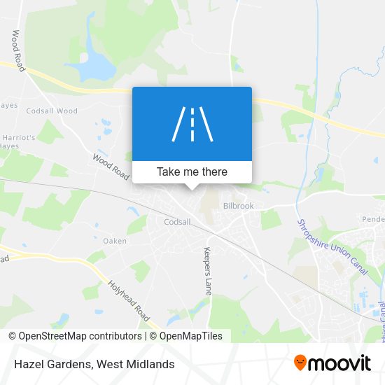 Hazel Gardens map