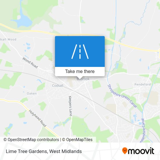 Lime Tree Gardens map
