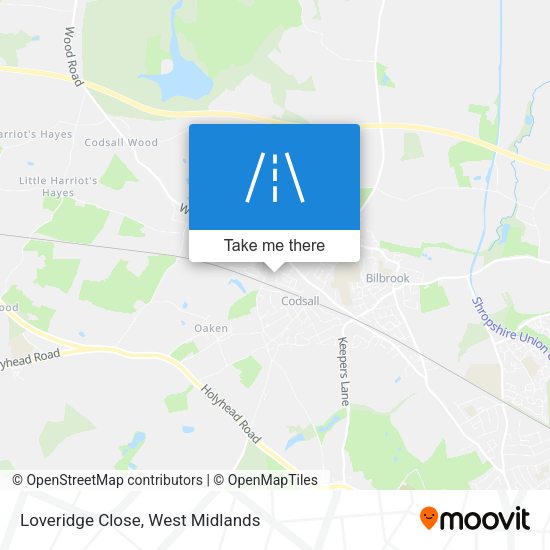 Loveridge Close map