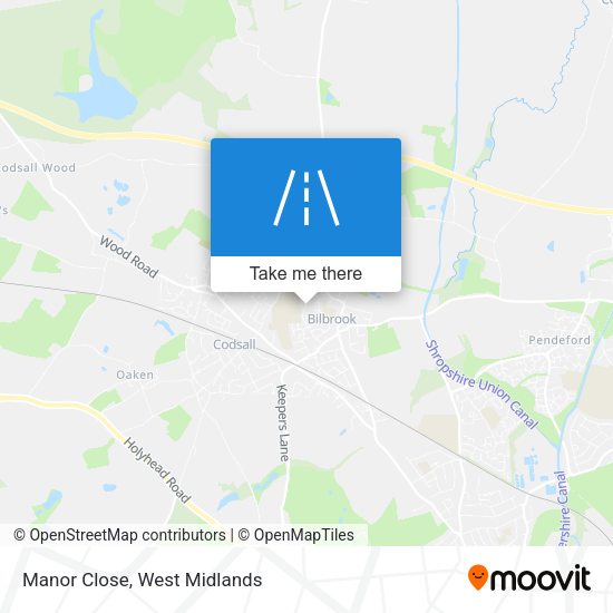 Manor Close map