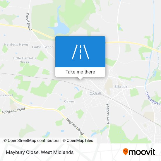 Maybury Close map