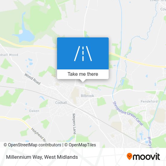 Millennium Way map