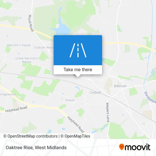 Oaktree Rise map