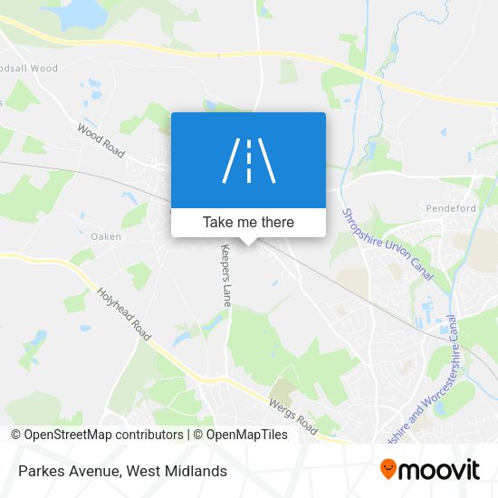 Parkes Avenue map