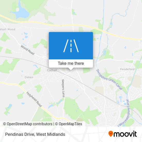 Pendinas Drive map