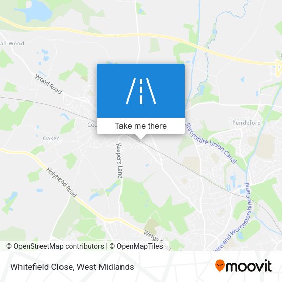 Whitefield Close map