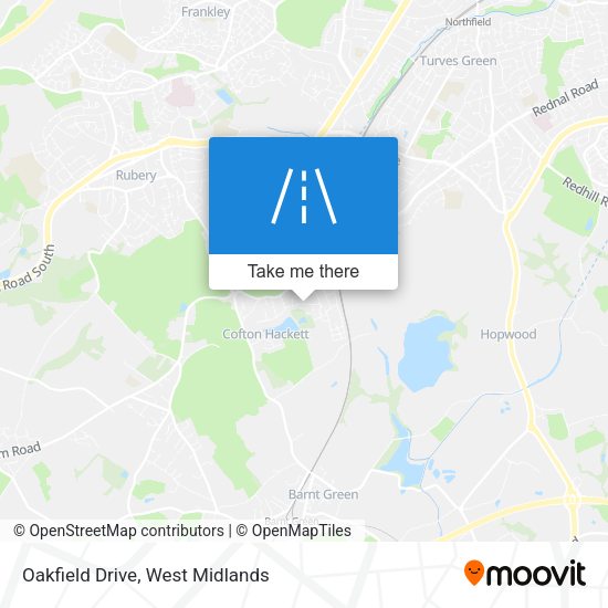 Oakfield Drive map