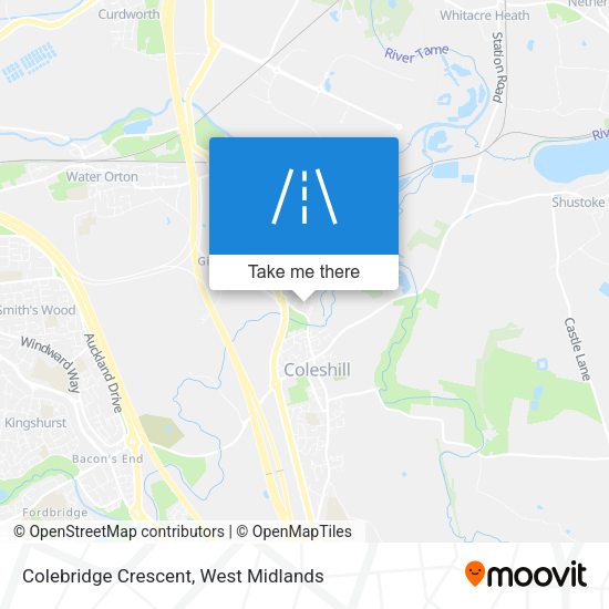 Colebridge Crescent map