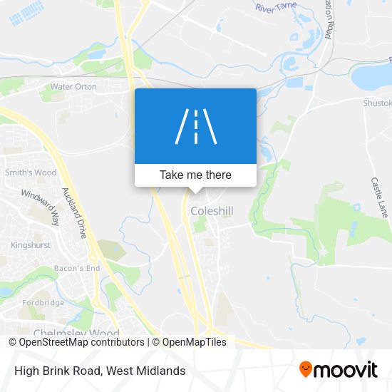 High Brink Road map